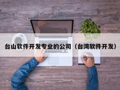 台山软件开发专业的公司（台湾软件开发）