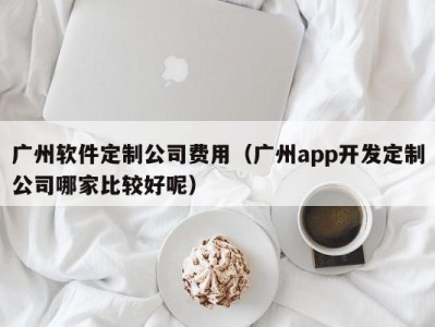 广州软件定制公司费用（广州app开发定制公司哪家比较好呢）